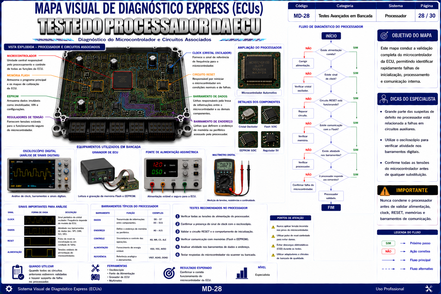 Mapa visual de diagnóstico MD-28