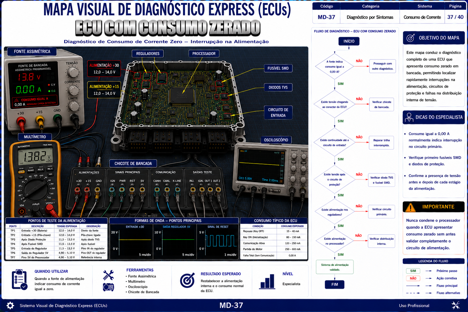 Mapa visual de diagnóstico MD-37